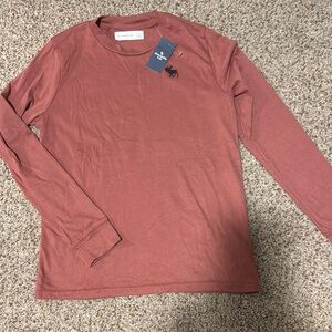 Abercrombie Kids Boys Rust Long Sleeve Shirt size 11/12